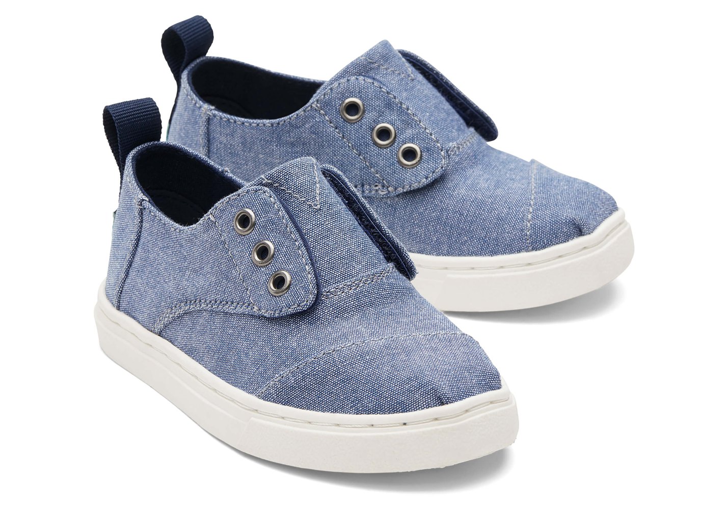 Toms Trampki Dziecięce Niebieskie - Tiny Cordones Cupsole - 40HNQWAGP